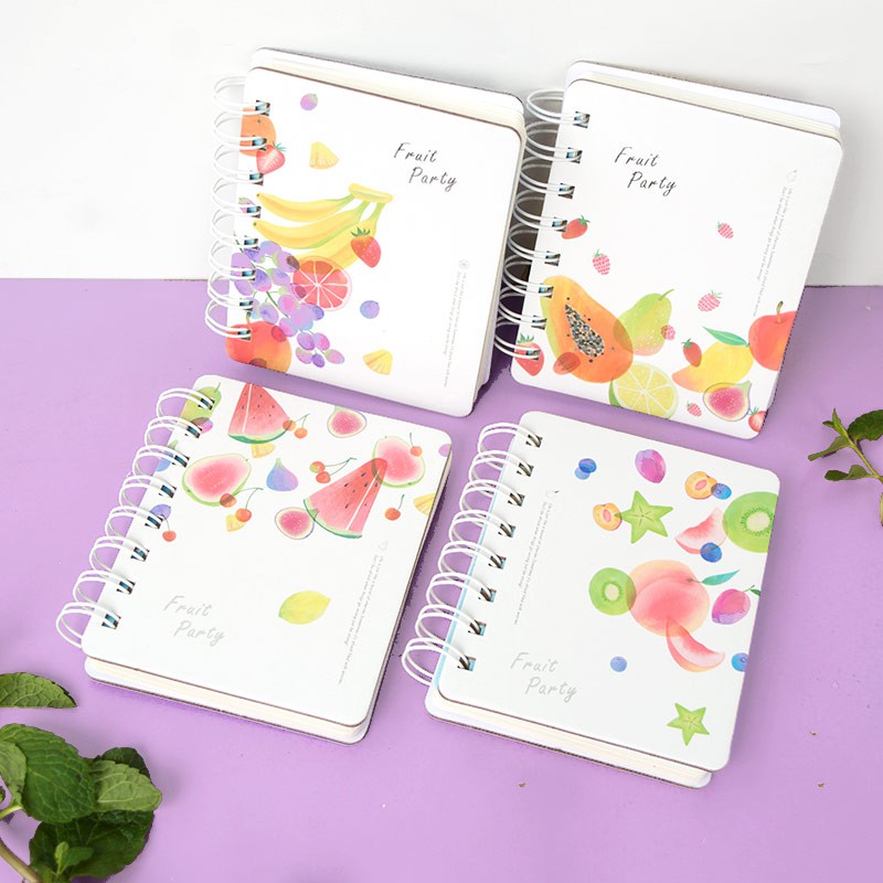 

Notebook Mini Spiral Bergaris / Ruled Fruit Party