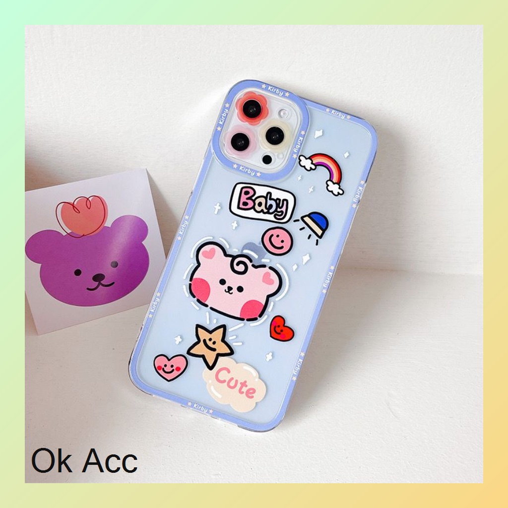 FH26 Softcase Protection Teddy Bear Xiaomi Redmi 9 Prime 9A 9i 9C 9T Note 8 Pro 9 Poco M3 X3 Pro, Samsung A02/M02 A02s/M02s A10 A10s A11/M11 A12 A20/A30/M10s A20s A21s A50 A50s A30s J2 Prime