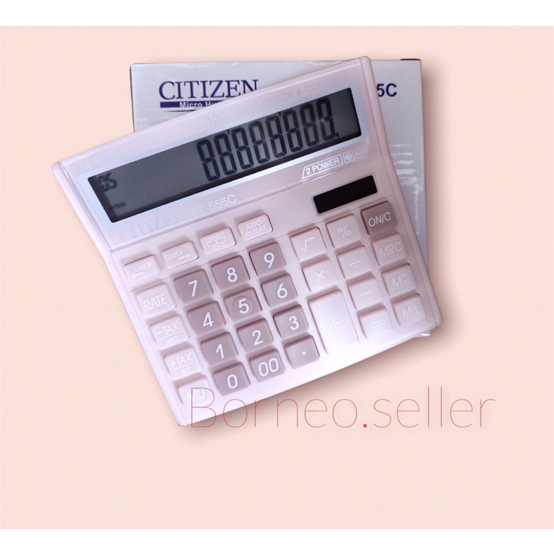 

SIS kalkulator sedang dagang citizen 555N 12DIT - kalkulator warna Citizen Ct 555C color