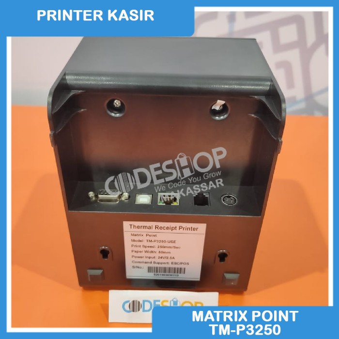 PRINTER KASIR MATRIX POINT TMP 3250 USE STRUK THERMAL 80 mm / TM-P3250