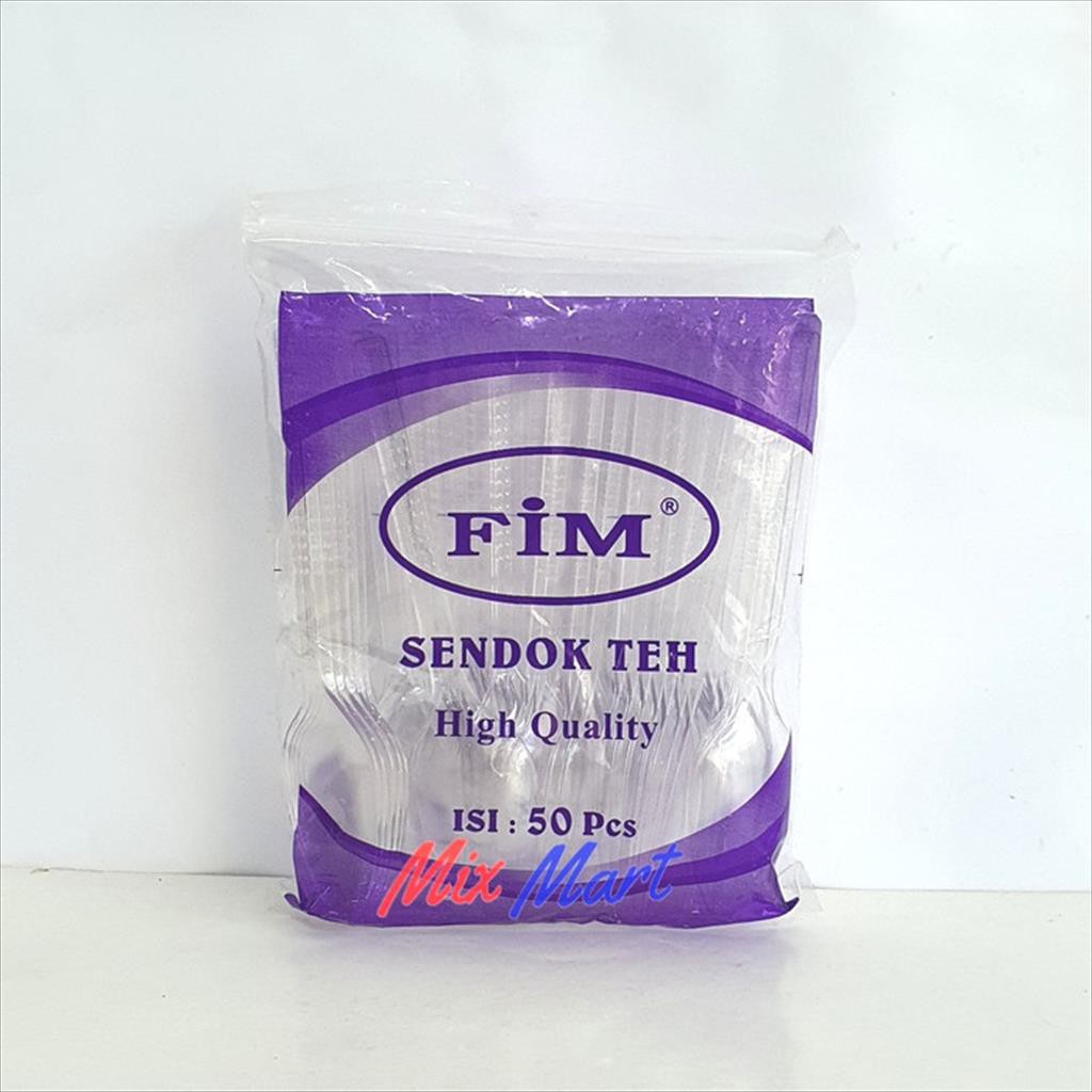 Sendok Teh Plastik Bening FIM isi 50
