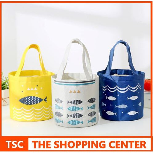 TSC - Tb109 Tas Bekal Bulat Handbag Lunch Bag/Bekal Insulated Tahan Panas/Dingi