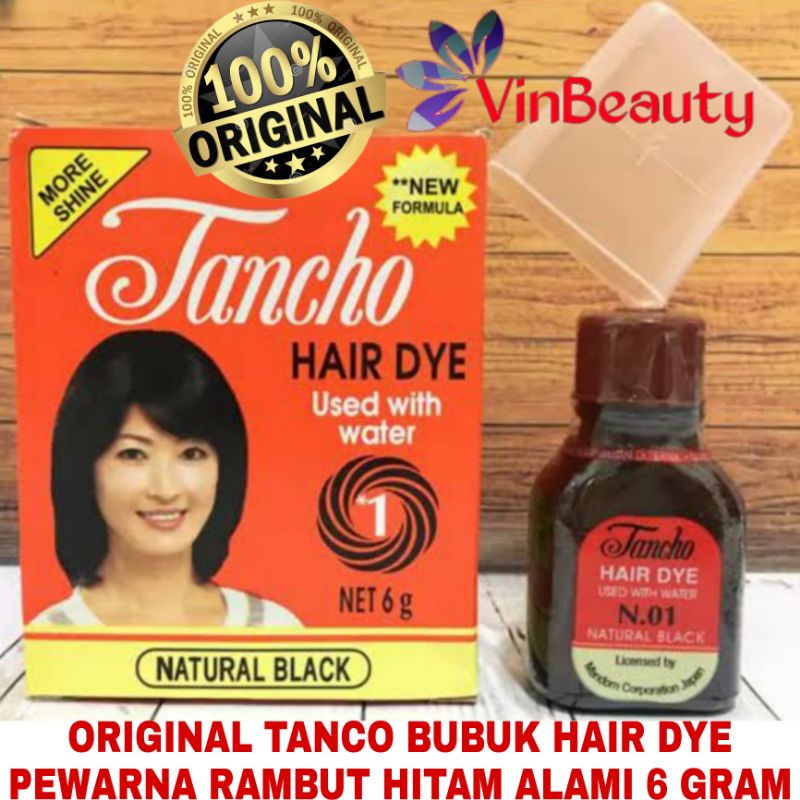 ORIGINAL TANCO SEMIR RAMBUT/TANCO PEWARNA RAMBUT NATURAL BLACK 6 G / 6 GRAM