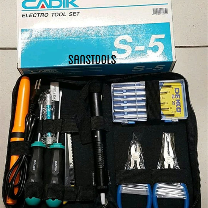 Cadik S5 electrical tool kit set elektronik toolset S-5 electric Asli