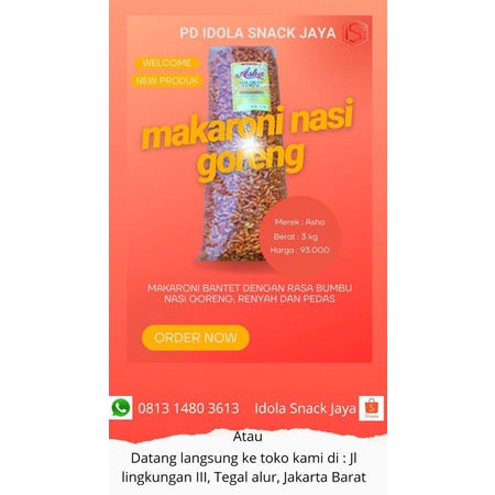 

Makaroni nasi goreng / makaroni pedas / Snack enak / cemilan / cemilan kekinian