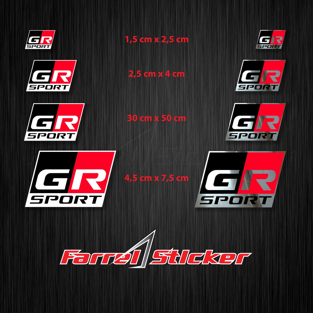 STIKER TOYOTA GR STICKER GAZOO RACING KOTAK