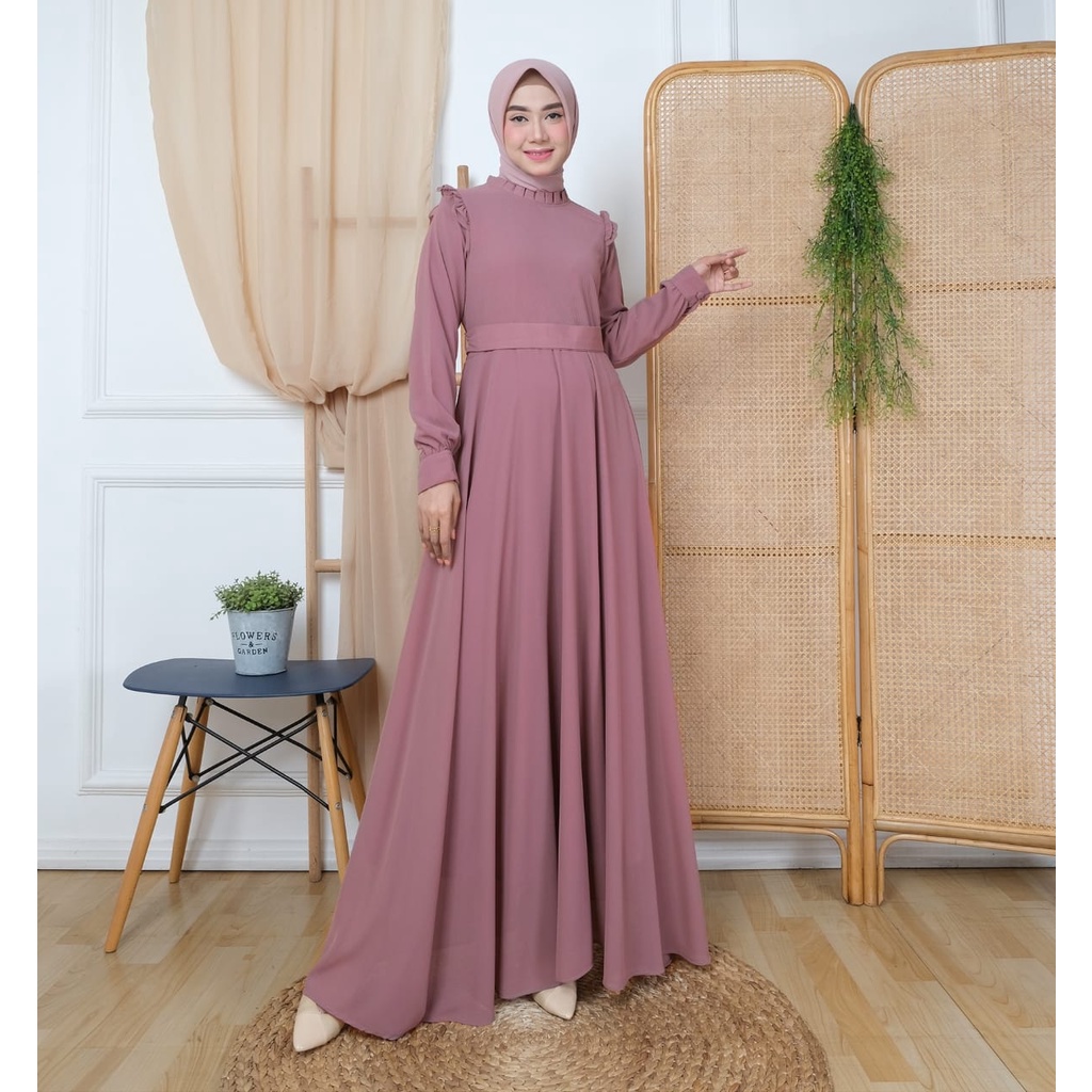 Gamis Lebaran Terbaru Wanita Remaja Dress  Pesta Mewah Elegan Ayunda
