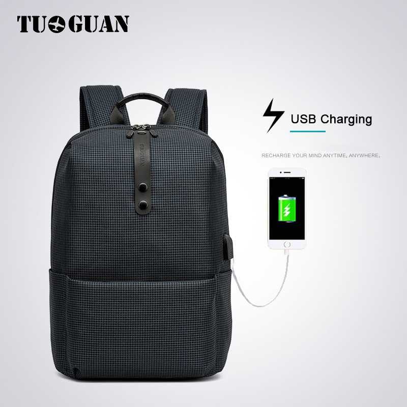 TUGUAN Tas Ransel Laptop USB Charger Port - CF-1782