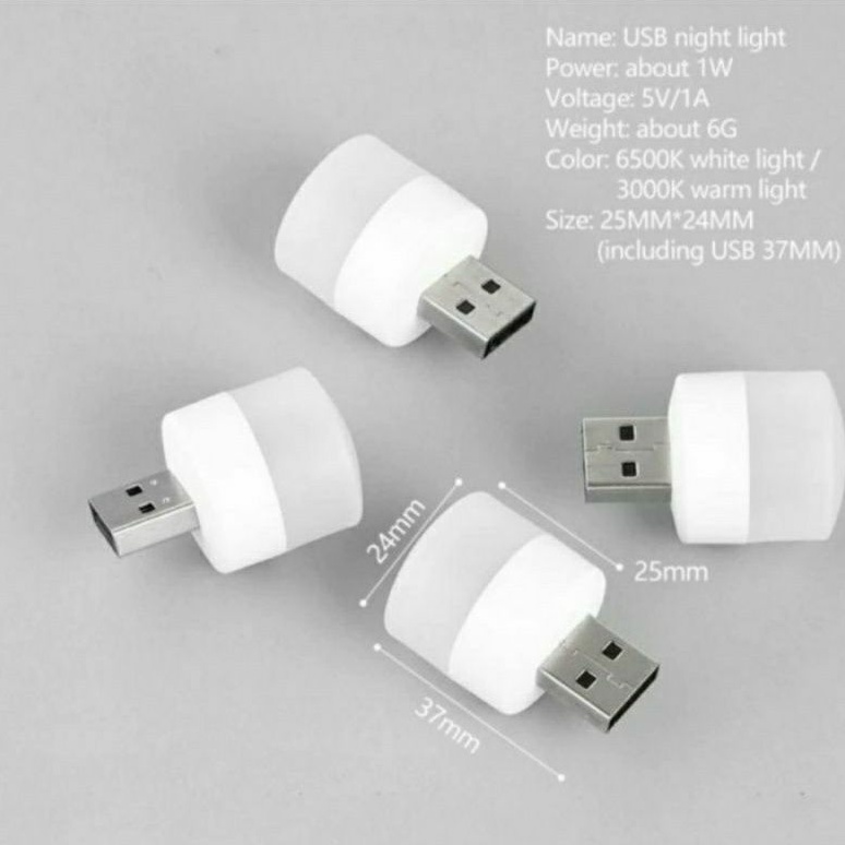 Lampu LED Usb Mini Lampu Mini LED Usb Portable Kecil Lampu Baca Lampu Tidur