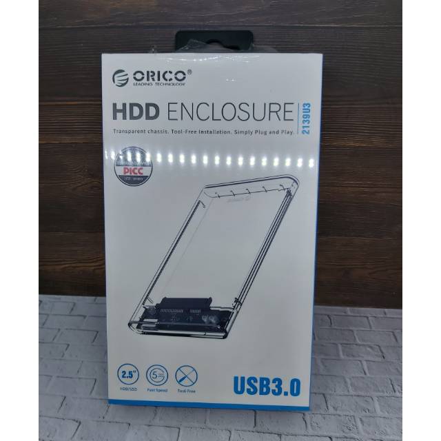 Case External HD ORICO 2.5 inch Transparent USB3.0 Hard Drive original