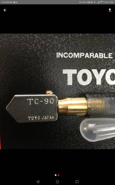 Potongan Potong Pemotong Pisau Kaca / Glass Cutter TOYO - TC-90 TC90