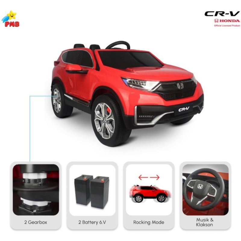 Mainan Mobil Aki Anak PMB M7788 Honda CRV CRV M7788 7788 LICENSED