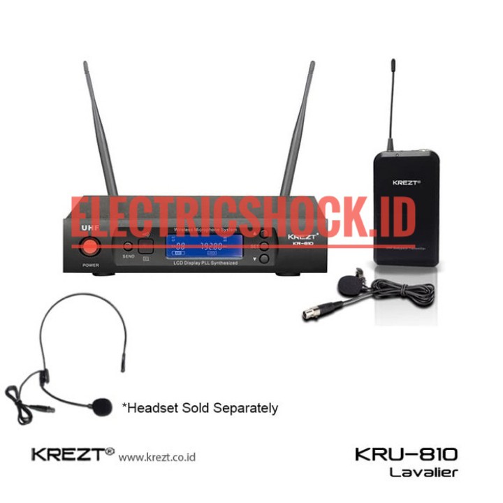 Mic Wireless Krezt KRU 810 ( Clip on )
