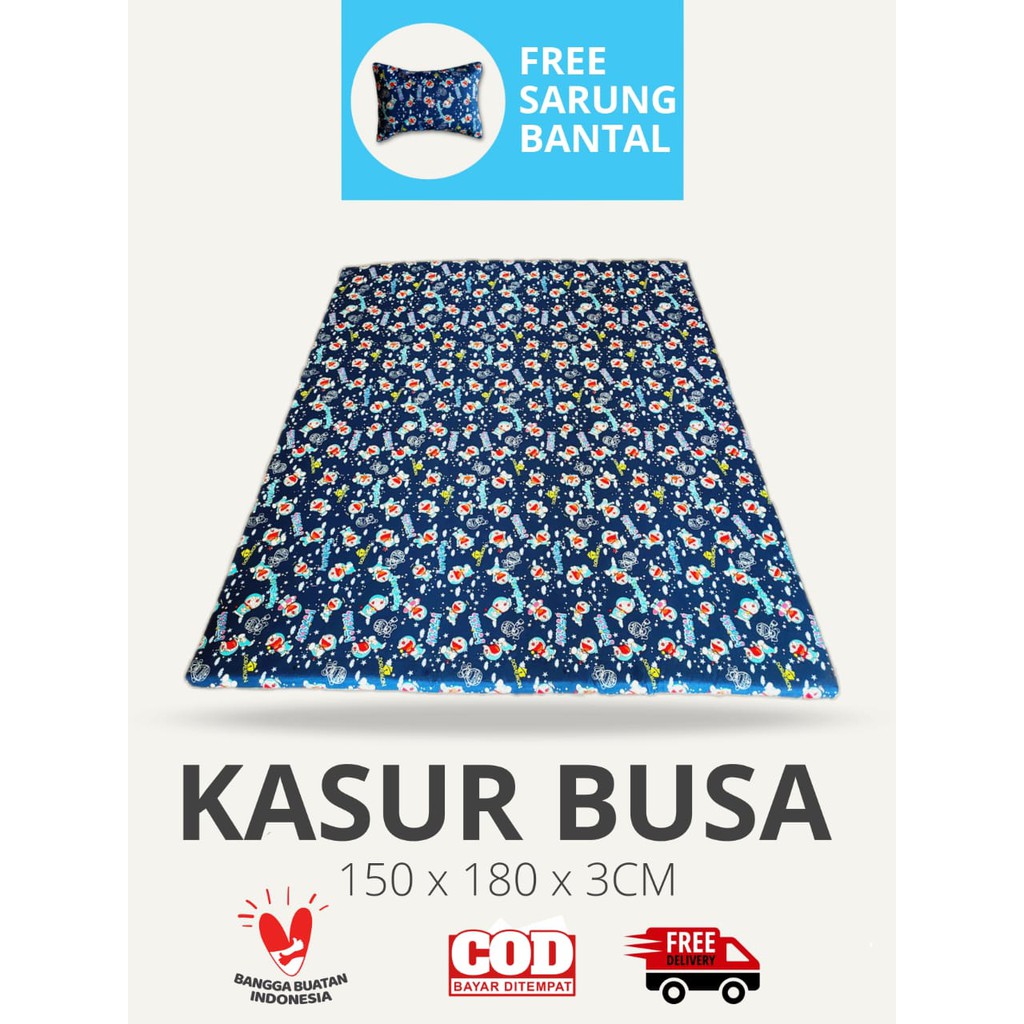 Kasur Busa Lantai Karakter 150 x 180 x 3 CM Plus Sarung Bantal / Kasur Lantai Karakter /Kasur Modern