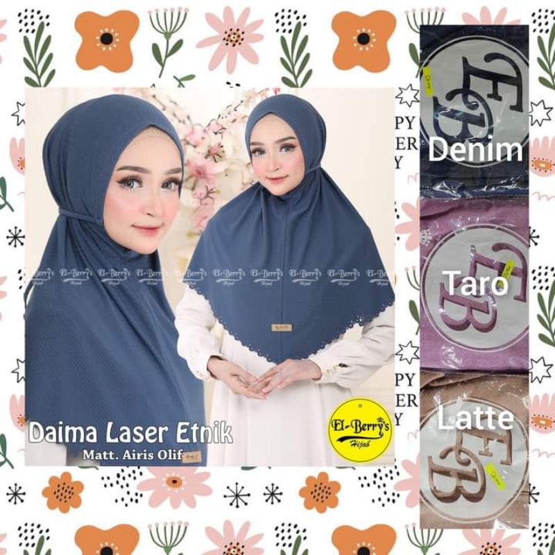 Bergo Daily Tali Cantik Daima Ori El Berrys