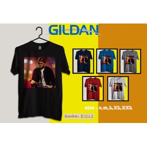 kaos kurt cobain,kaos musik original gildan softstyle