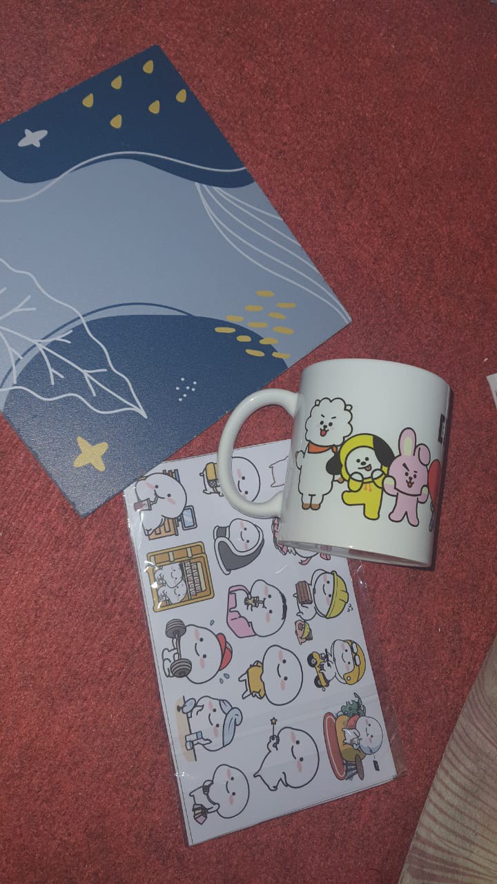Bt21 Bts Mug Ver1 Cangkir Gelas Air Minum