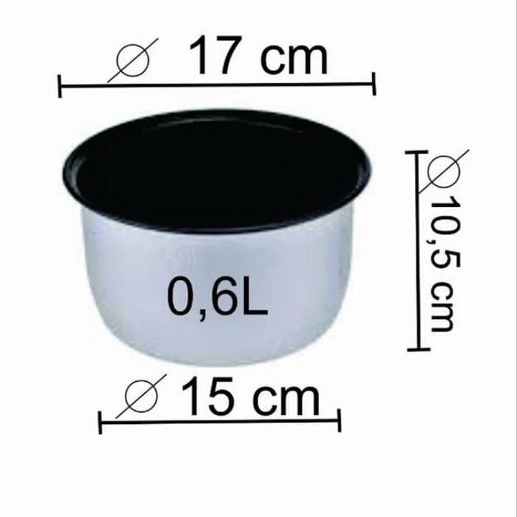 Panci Rice Cooker 0,6 Liter / Panci Miyako 0,6 Liter / Panci Teflon Magic Com - Asli Miyako