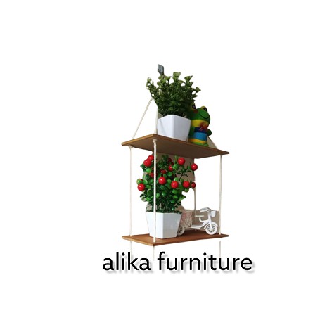 RAK&gt;FURNITURE/HIASAN DINGDING MINIMALIS 2 TINGKAT MODEL MODERN