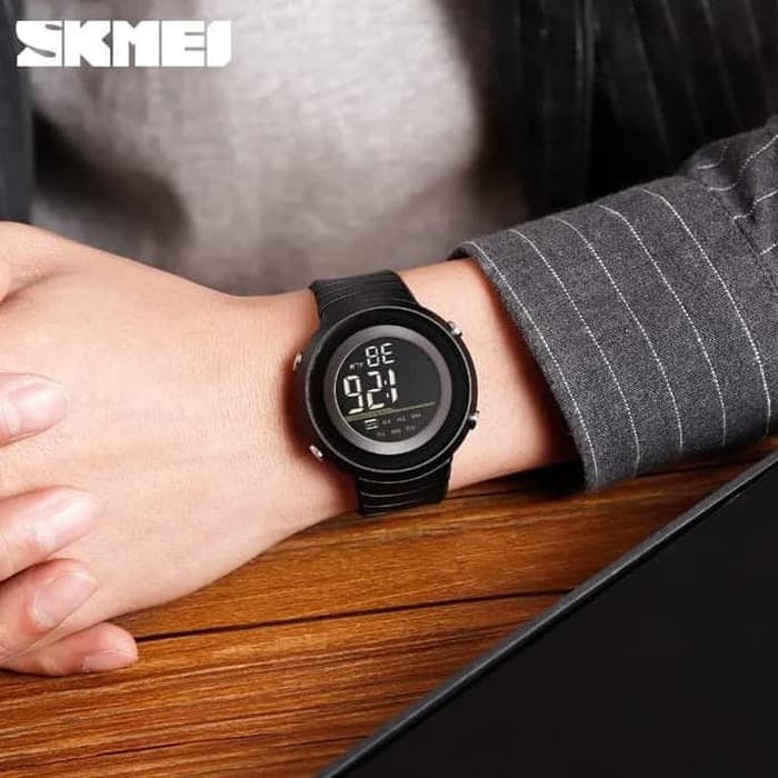 Jam tangan digital pria wanita skmei original 1497 black