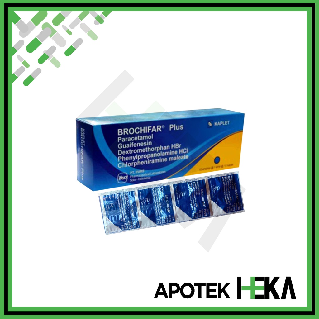 Brochifar Plus Box isi 10x10 Tablet - Obat Batuk Berdahak (SEMARANG)