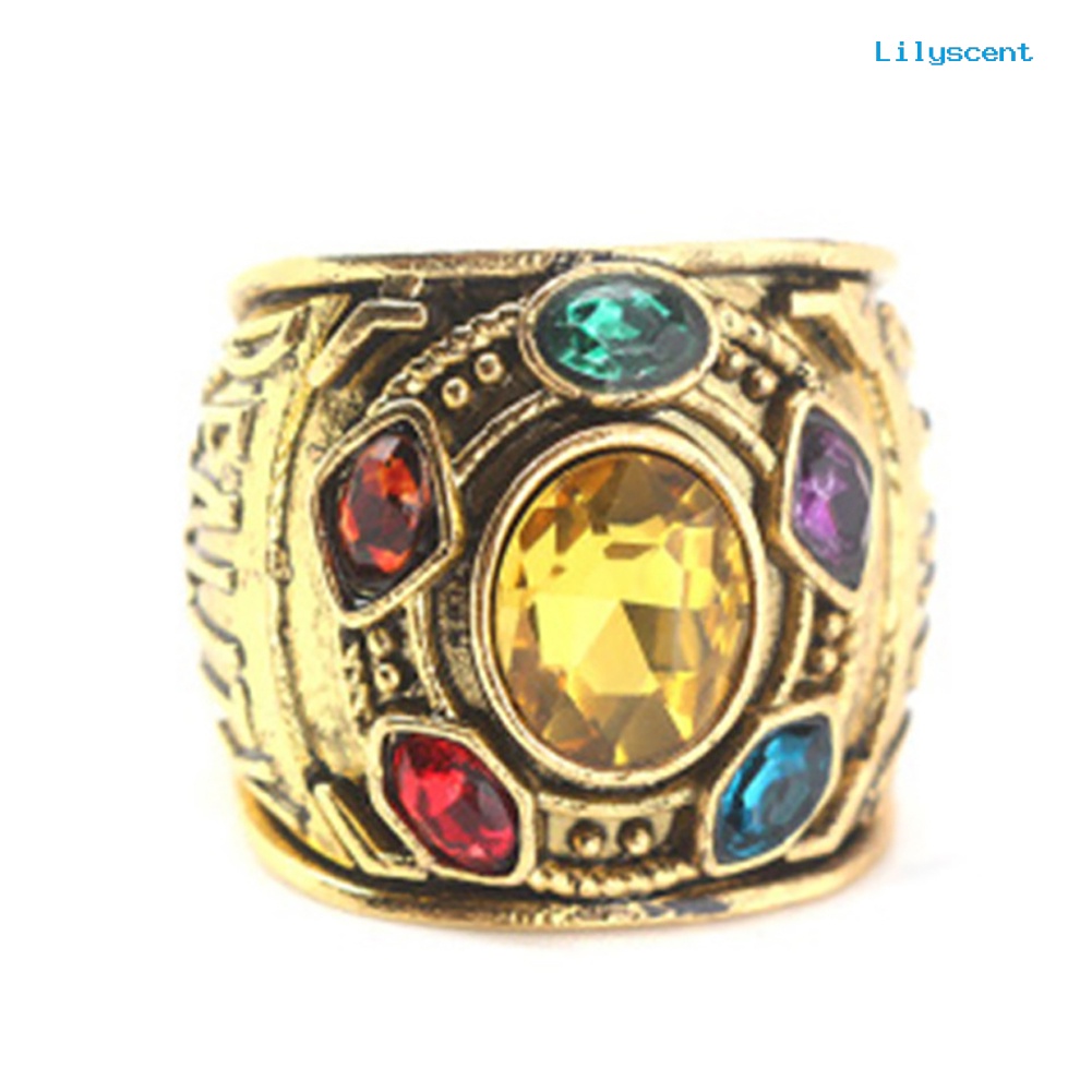 Cincin Batu Logam Desain Thanos Untuk Pesta Halloween