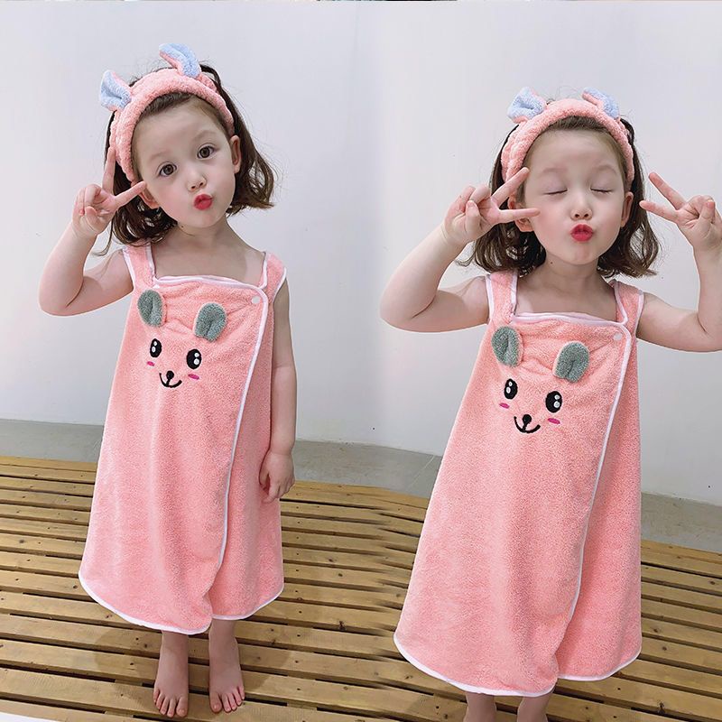 Baju Handuk Kuping 60x120 cm Microfiber Baju handuk anak Super serap air Import