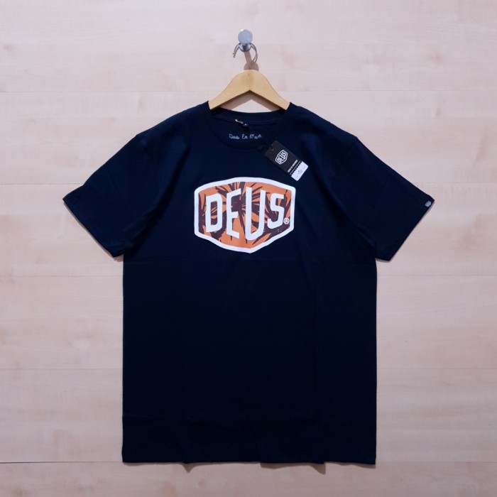 KAOS T SHIRT DEUS EX MACHINA LOGO NAVY - M