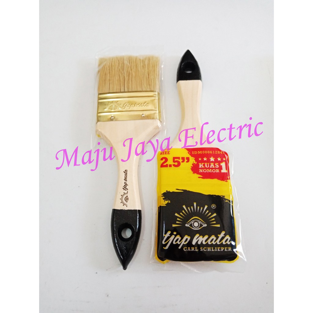 Kuas Tangan Cat 2.5 Inch In Cat Tembok Kayu Minyak 2.5" Tjap Mata