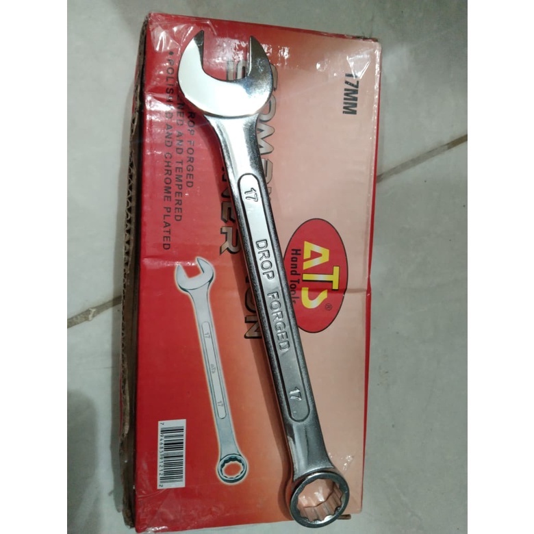 ATS Kunci Ring Pas 17 mm Kunci Kombinasi 17mm Combination wrench