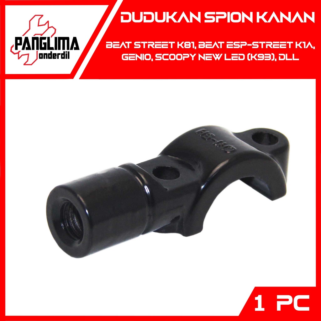 Dudukan Spion Kanan Beat F1-FI-Street-eSP-K1A &amp; Vario 125-150 New 2018 &amp; Scoopy LED &amp; Genio Bracket-Breket Sepion Right