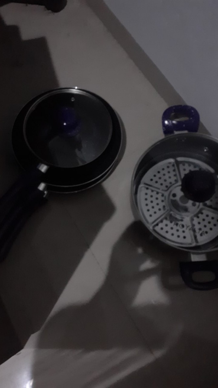 Panci Set Pengukus / Royalta Italian Granite Cookware Pan 7 Pc Paling Bagus