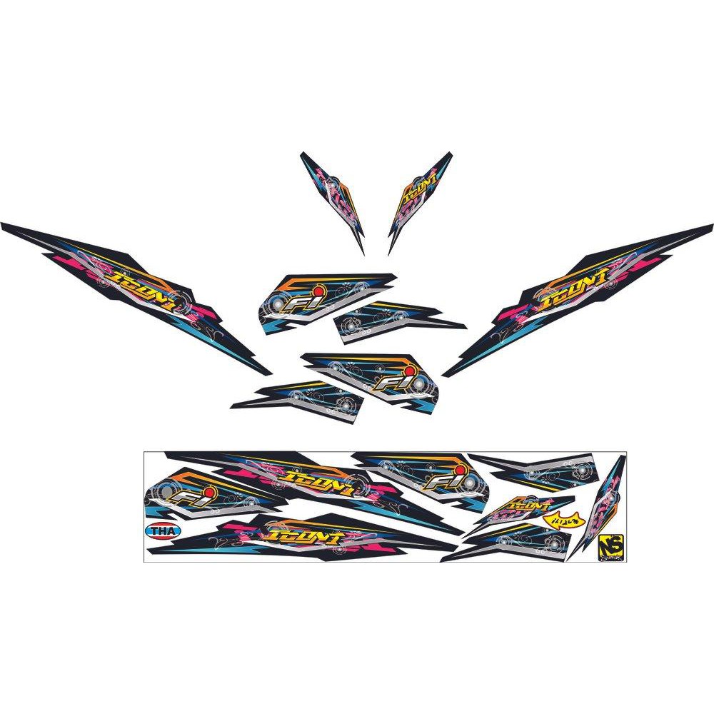 STRIPING BEAT STREET HITAM ICON THAILAND