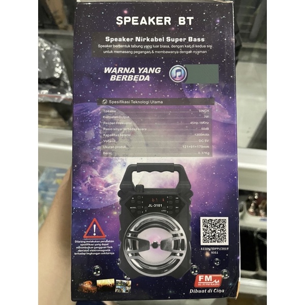 SPEAKER MINI BLUETOOTH JL-3101 JINLONG