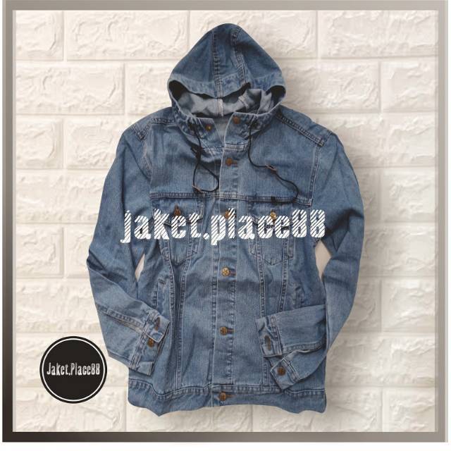 (BISA COD)Jaket Jeans Pria Biru Pudar XXL XXXL XXXXL Shenwos Sobek Levis Hitam Garmen Ori BTS JIMIN