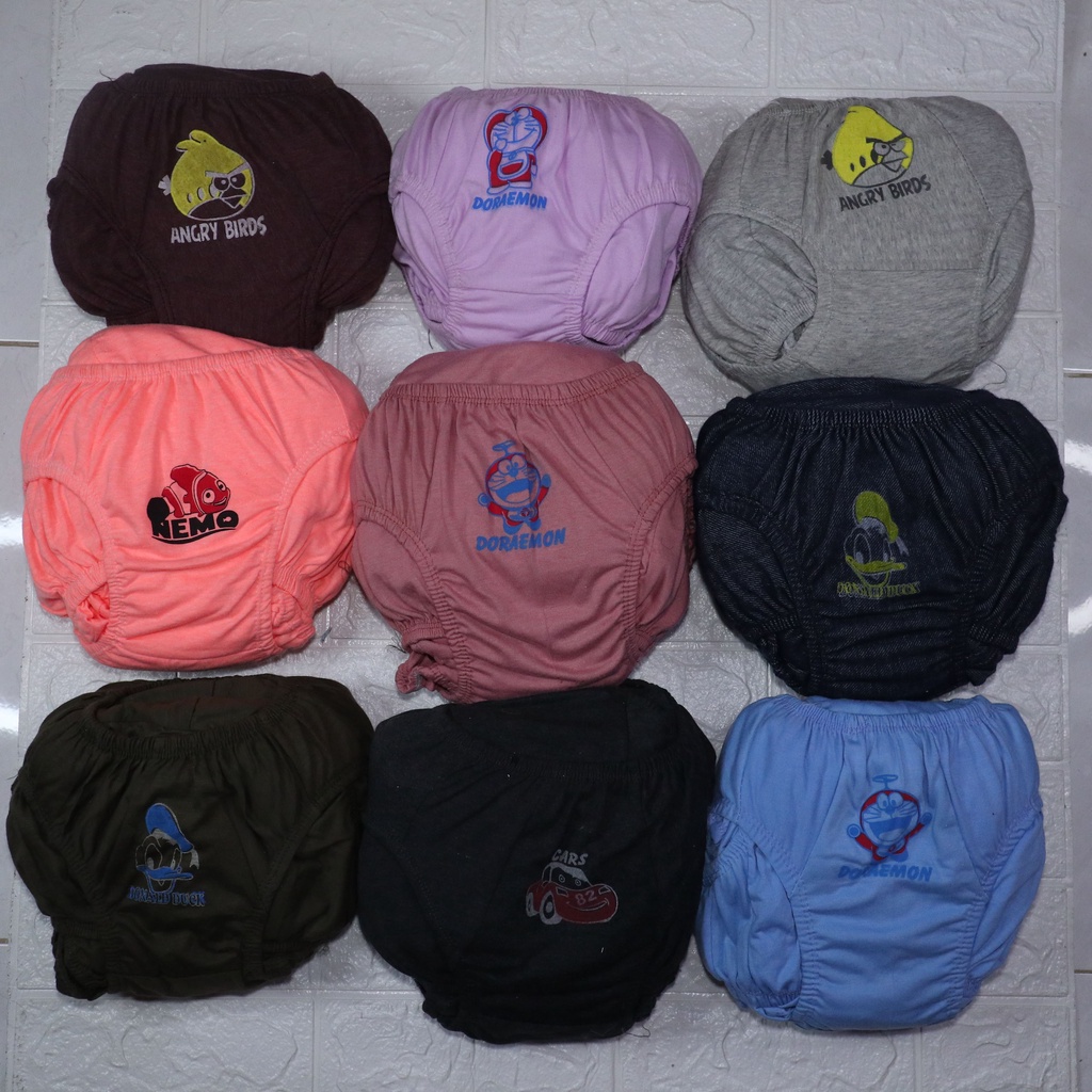 GROSIR Celana Dalam Anak Motif Sablon Bahan Katun | CD Karakter Cotton Adem dan lembut