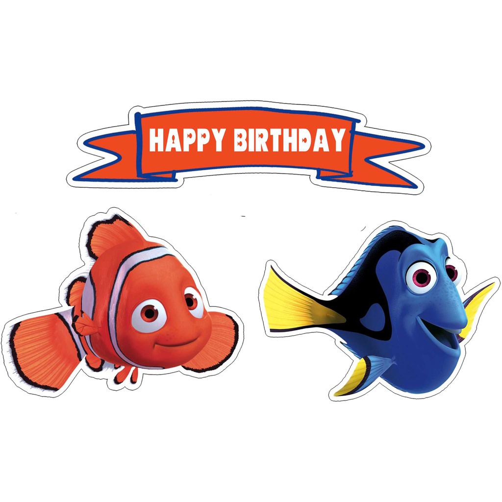 

TOPPER CAKE CUSTOM TOPPER ULANG TAHUN / HIASAN KUE NEMO