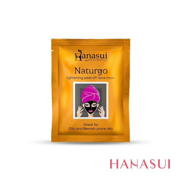 [BPOM] Hanasui Naturgo Lightening Peel Off Face Mask Masker hitam Anti Aging Gold Komedo