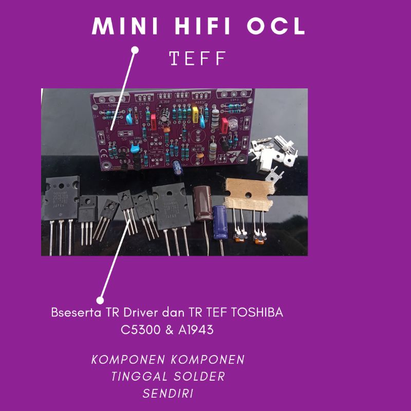 KIT OCL HIFI paket komplit tinggal solder