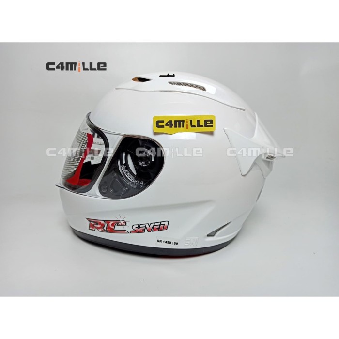 Helm Full Face KYT RC 7 / RC7 White / putih