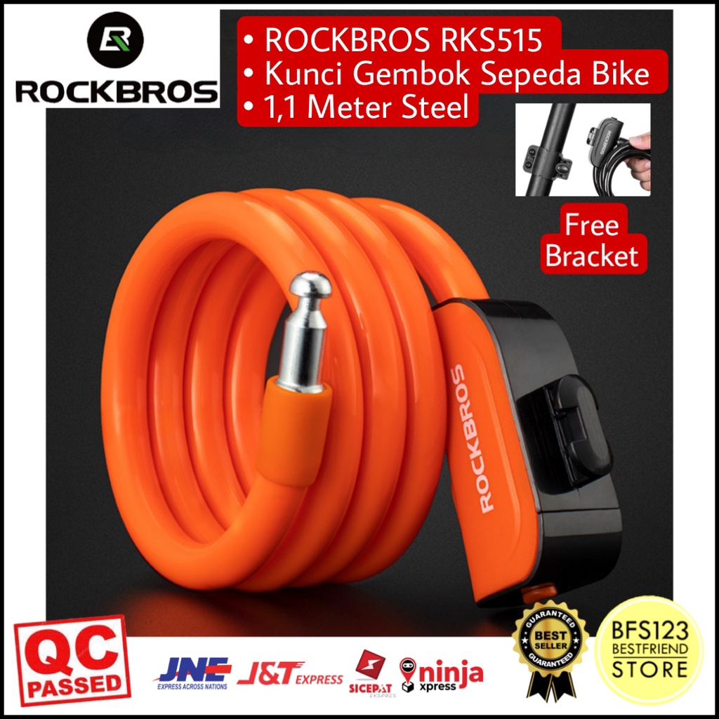 ROCKBROS RKS515 Kunci Gembok Sepeda Bike 1,1 Meter Steel With Bracket