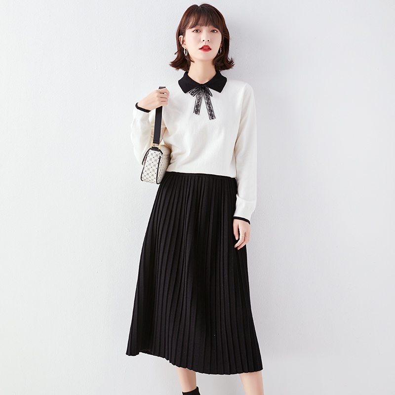 【Elegant】Korean  Elegant Lady Long Skirt 7020