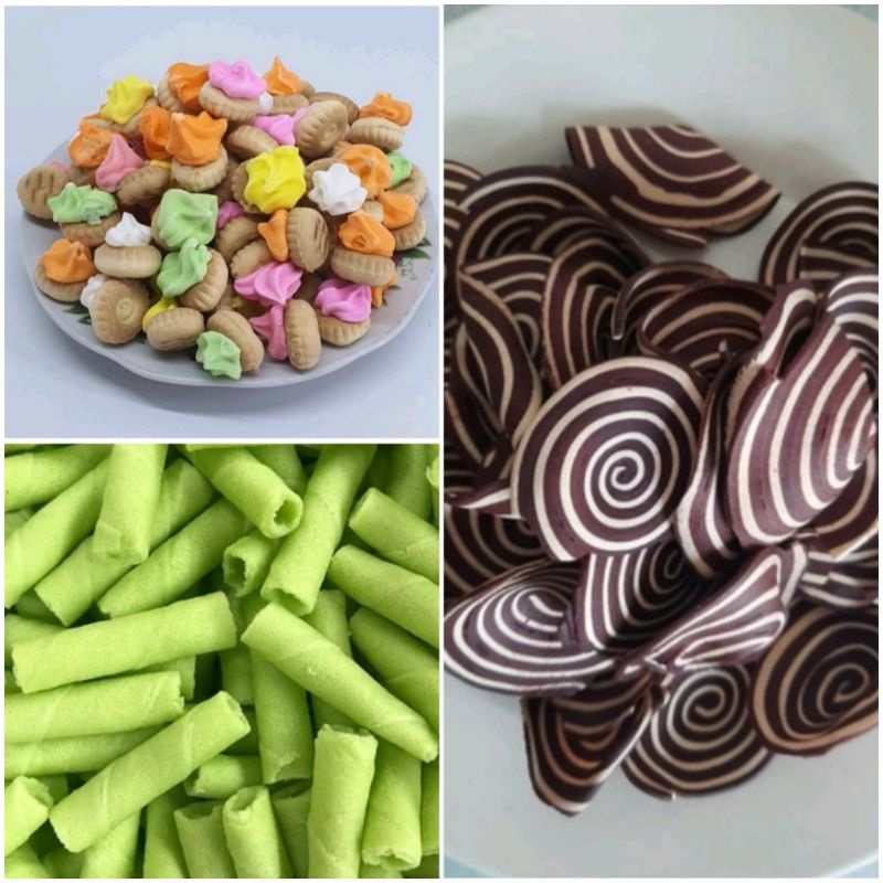 

Aneka Kriuk Kuping Gajah/Bunga Rose/Wafer Roll