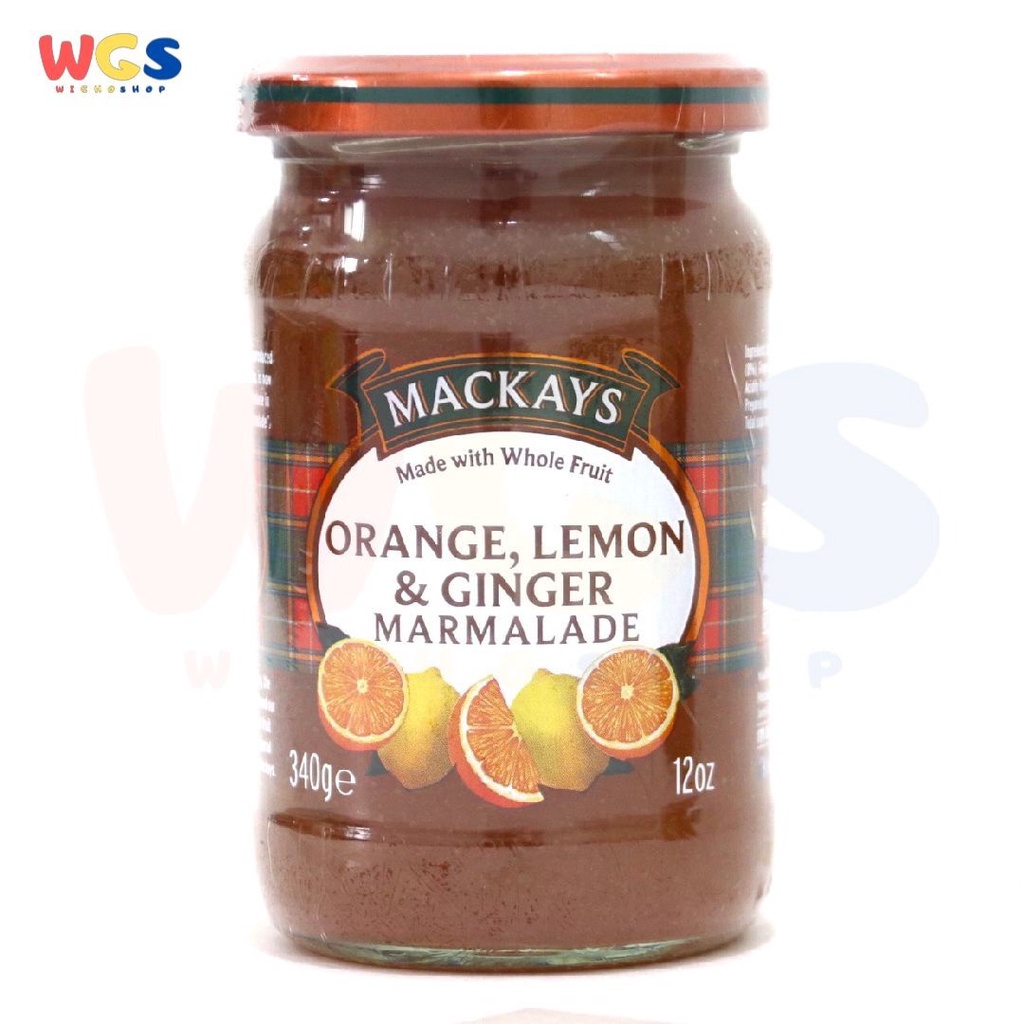 Selai Mackays Orange, Lemon &amp; Ginger Marmalade 340 gr