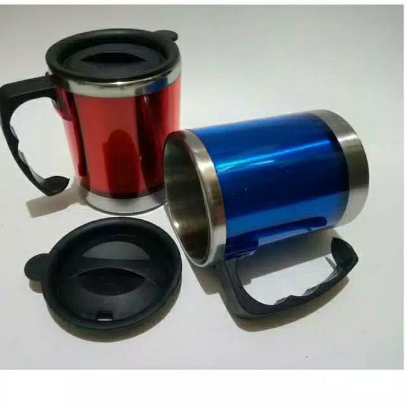 UK.450 ML G - 4254  Mug . Thermos , Vakum , vacuum , stainless ,  Gelas Kopi teh susu Promosi Souvenir Hampers