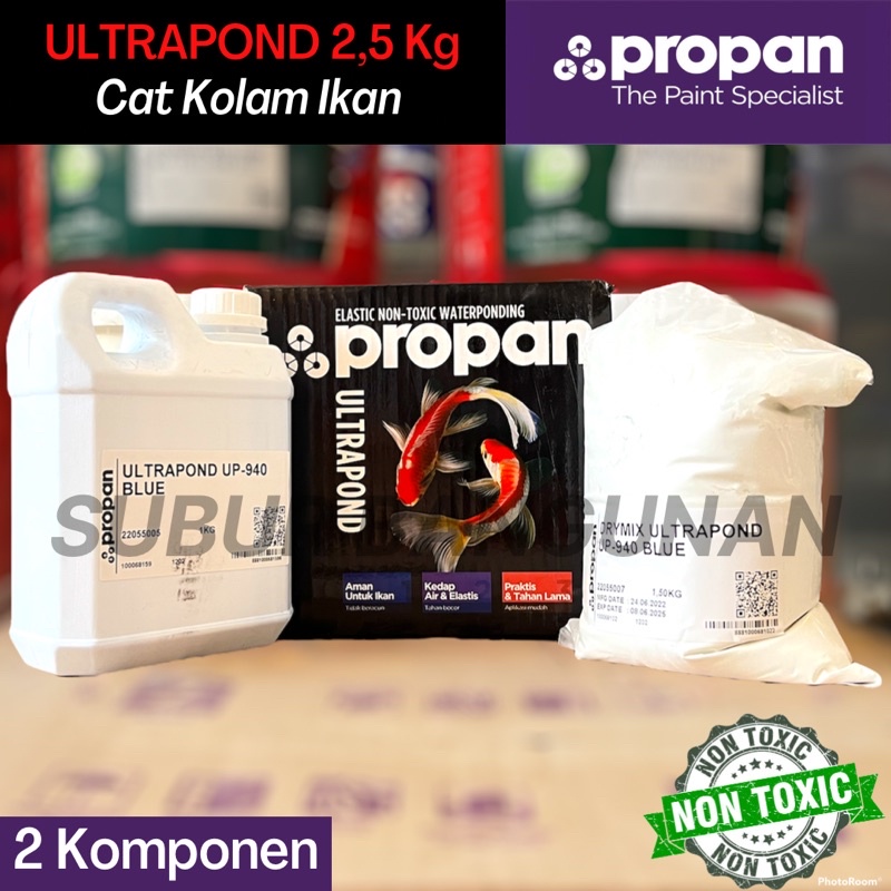 Ultrapond Propan Waterproofing - Cat Kolam Ikan Propan 2,5 Kg / Set