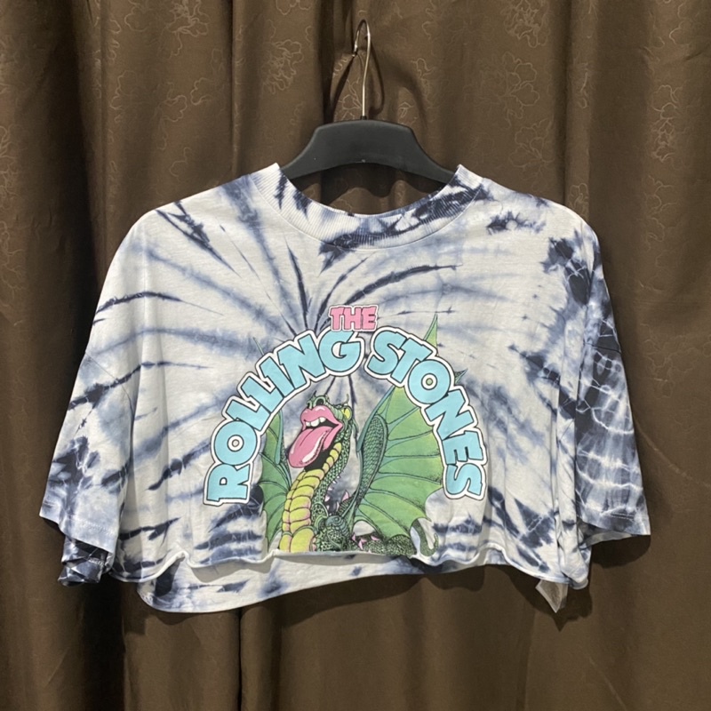 preloved h&m the rolling stones tie dye