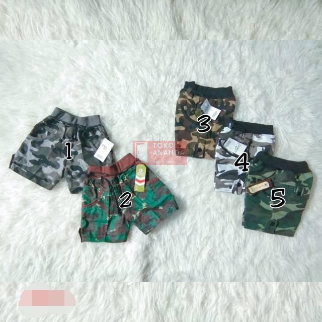 CELANA CANDY PANTS POLOS  / CELANA PENDEK ANAK LAKI LAKI / MOTIF / ARMY / CELANA ANAK LAKI LAKI