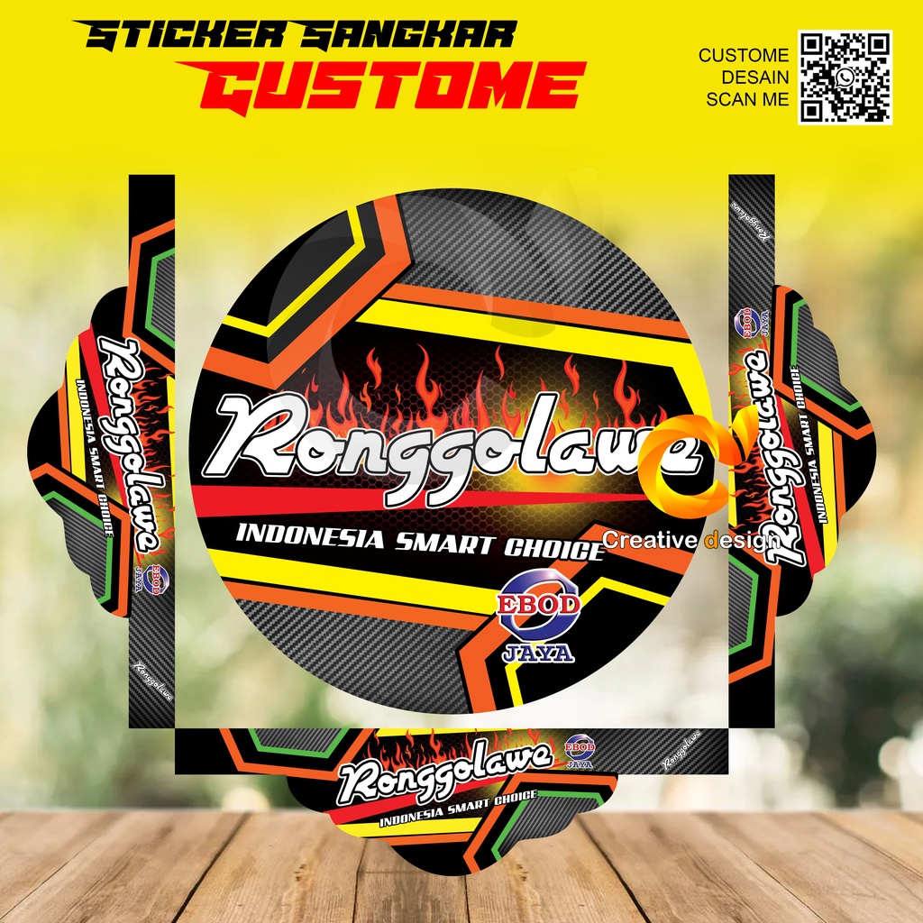 STICKER SANGKAR MURAI BATU RONGGOLAWE