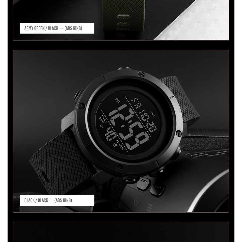 JAM TANGAN SKMEI ORIGINAL HITAM 1426 Water Resist